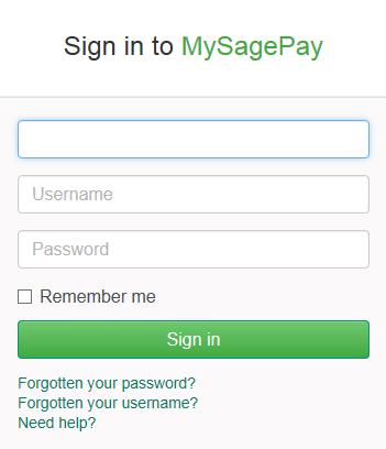 5.2 Accessing MySagePay on Test A Test Server version of MySagePay is available to you whilst using your test account to view your transactions, refund payments, release deferred payments, void