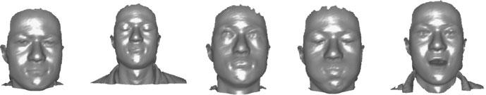 448 I.A. Kakadiaris et al. Fig. 17.14 Facial scans with various expressions for a subject from the FRGC v2 database Table 17.2 Verification rates of our method at 0.
