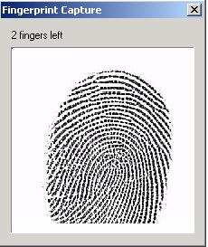 Place your finger against the scanner to capture your fingerprint.