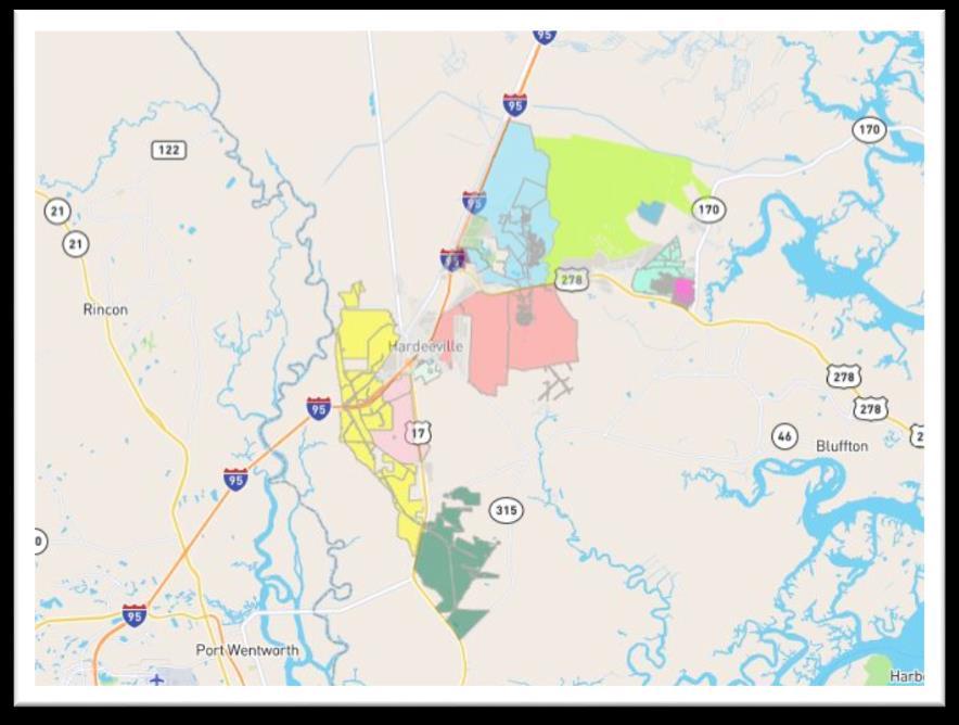Current City of Hardeeville Projects - Complementary to new JOT RIVERPORT Approved in
