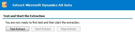 E X T R A C T I N G M E T A D A T A The extraction of metadata from Dynamics will normally be in English. Click the Next button to proceed to the next stage of the Extraction Wizard.