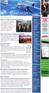2018 AAPT Media Kit ennouncer ennouncer web-based newsletter The ennouncer is distributed via email, monthly to more than 7,500 subscribers.