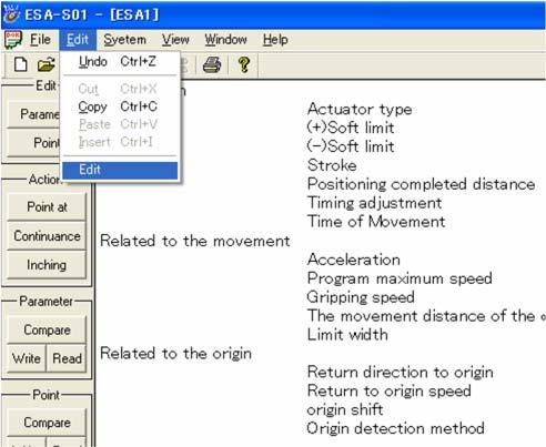 5.5. Editing Parameters Click Edit in the menu bar, and choose Edit Parameter. A parameter edit dialog box is displayed.
