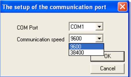 Configuring Communication Port Configures communication port.
