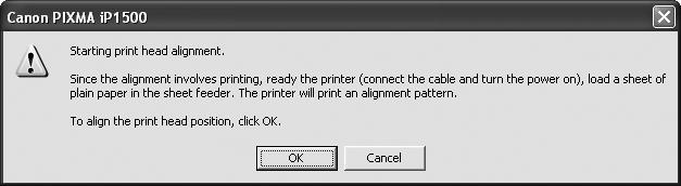 ì Printing Maintenance Aligning the Print Head If ruled lines are displaced or the print result is unsatisfactory, Print Head alignment is