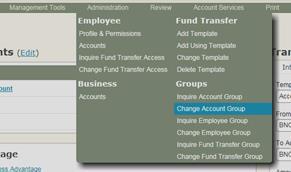 2. Under the Groups option, click Change Employee Group. The Change Employee Group screen will appear. a. In the Display Sequence window, click on the employee group you want to delete. b.