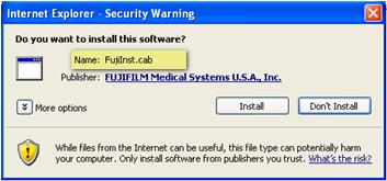 Installing the Synapse Workstation Client: Another Security Warning dialog will pop up asking whether you