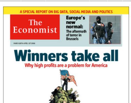 Economist: Special report on BD in politics 7 Technology and politics The signal and the noise Mar 26th 2016 Ever easier communications and evergrowing data mountains are transforming politics in