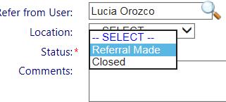 Referral outcome choices are as follows: Enrolled in Program The client referred has been deemed eligible and has enrolled into the referred program.