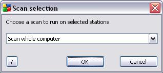 Synchronize settings - will ask for immediate synchronization of stations' settings with the AVG DataCenter.