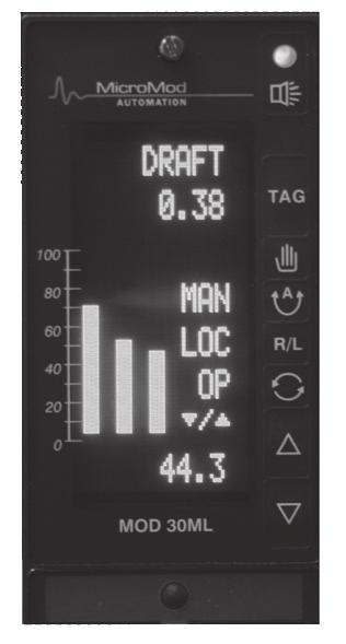Standard Loop Display Provides familiarity and reduces operator retraining Alarm Displays Any number of alarms can be configured for any signal.