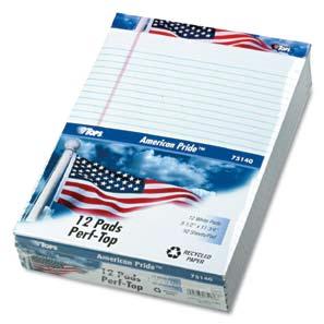 TOPS American Pride Writing Pads 16.49 Special Price - 8.25 Instant Savings 8 24 TOP-75101 5" 8" 43.99 Special Price - 22.00 Instant Savings 26.