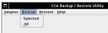 Backup functions Before you use CCA BR to back up CCA data, ensure that the FCV is loaded. If you are unsure whether the FCV is loaded, perform these steps: 1. Launch CNM.
