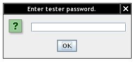 For example, if the saved profile was named tester, you will see a prompt like the one shown in Figure 19.