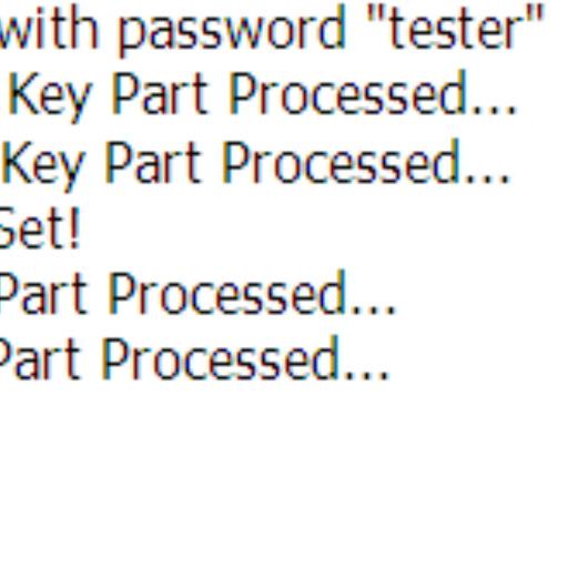 Create a profile named tester, with a passphrase of tester, and attach the DEFAULT role