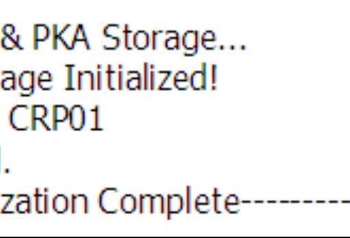 Initialize all three types of key storage: AES, DES, and PKA.