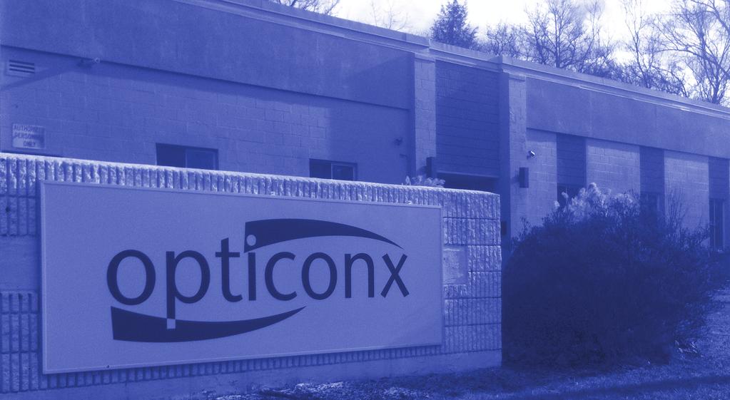 Opticonx, Inc. designs manufactures, and markets a full line of passive fiber optic connectivity components and systems at our Putnam, Connecticut manufacturing facility.