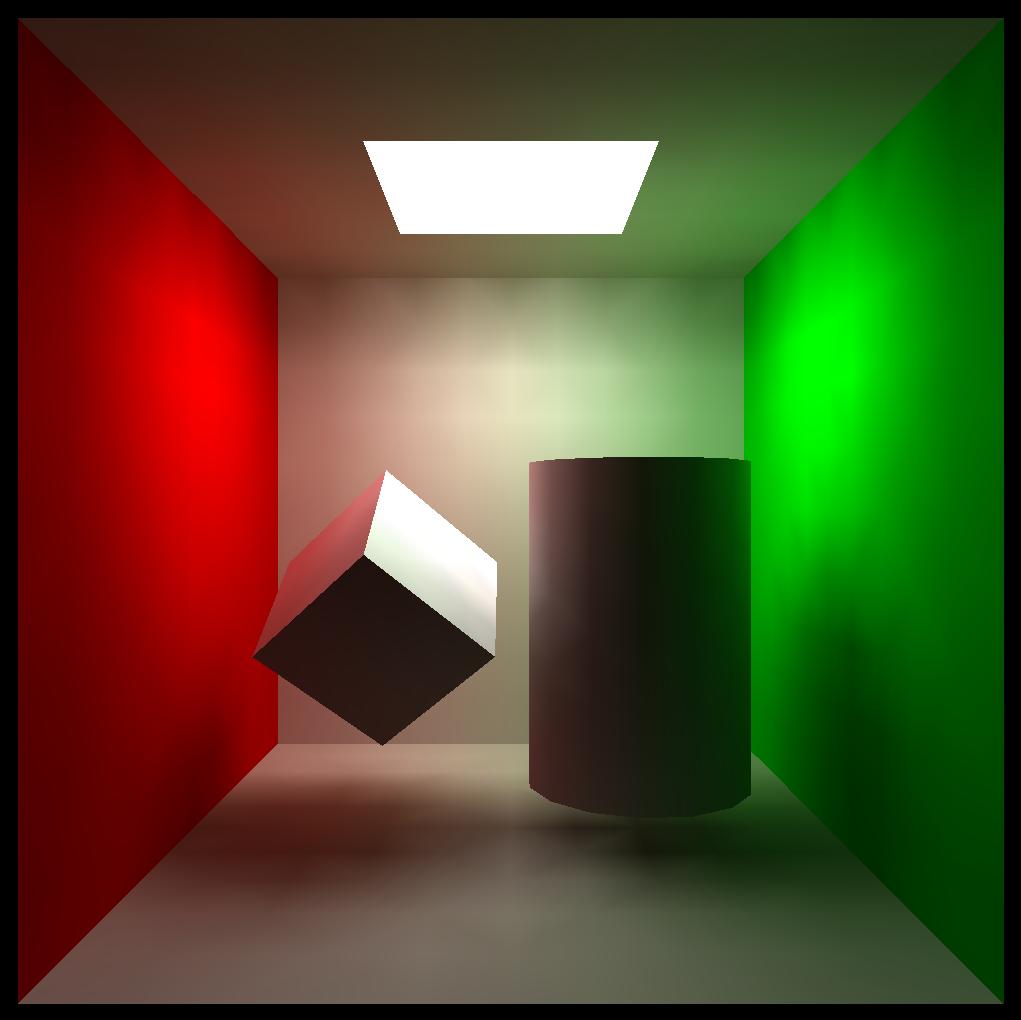 Radiosity for Inter-Object Diffuse Reflection Color Bleeding Soft Shadows No Ambient Term View