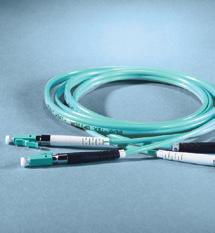 FIBRE CORDS 50/125µm OM3 PATCH CORDS Ortronics has developed the best connectors in the industry for our fibre system components. All cords are duplex, coloured aqua, 2mm zip cord.