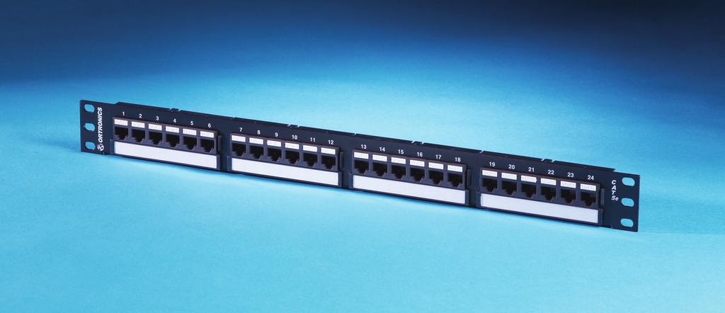 COPPER PATCH PANELS TECHCHOICE CAT 6 / 5E UTP 24- and 48-port TechChoice patch panels are available in the traditional multi-port panel format with 6-port modules.