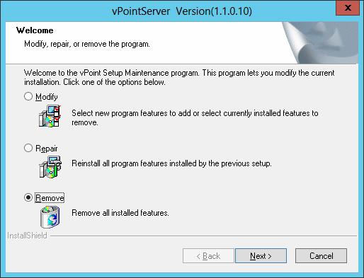6 How to uninstall vpoint 1.1.0.10 There are two ways to uninstall vpoint.