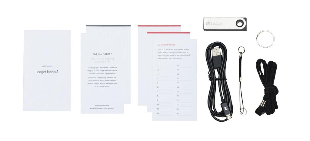 Quick Start Guide Ledger Nano S Table of contents Contents of the Box Ledger Nano S Overview Configuring and Restoring the Ledger Nano S Service and Support Contents of the Box You have just