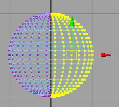 Boolean Shapes to Cut Material Out Create a sphere with a radius of 1 on the Y axis, with 30