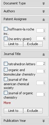 of Steps Click the Double arrows to expand the selection list. Retrieve a predefined selection list. Check boxes Check boxes of Limit to or Exclude entries of the predefined list.