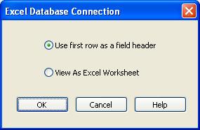 When you select an Excel file using Browse button, you will get a dialog prompt as: Figure 9: Excel Selection Here, when you select