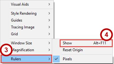 ). 2. From the drop-down, click Design View Options (See Figure 29) 3. Click Rulers (See Figure 30). 4.