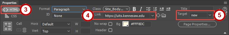 Creating External Hyperlinks 1. In an existing page, enter some descriptive text that will act as your external hyperlink (e.g. click here to access the UITS home page). 2.