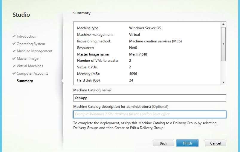 # Screen capture Instructions Select the Computer OU to place the newly created VMs.