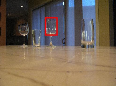 R-CNN to detect transparent objects in