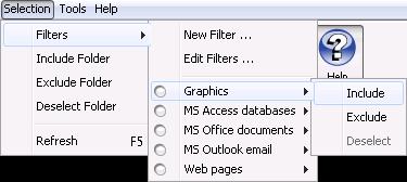 .. Filters > [filter] > Include Filters > [filter] > Exclude Filters > [filter] > Deselect Include Folder Exclude Folder Deselect Folder Refresh Include all files in the selected folder that match