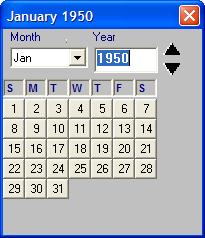 Calendar HINT: Wherever a date is to be entered, there is a CALENDAR button Date: field.