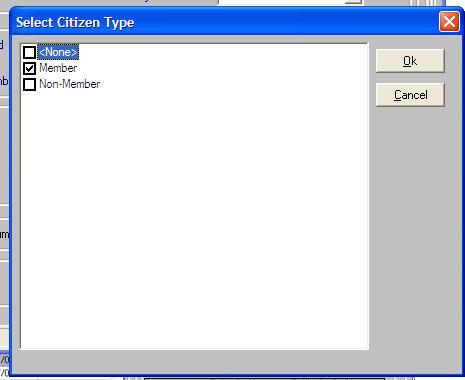 2- Select Citizen type as