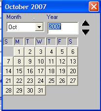 window 3- Select date as