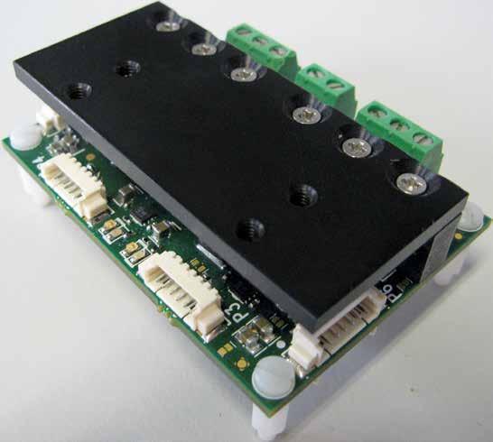 The board is provided with two independent high performance DSPs and is highly configurable in order to use different motor types, sensors or control loops.