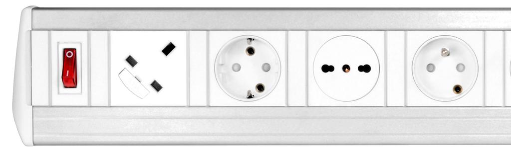 Socket Options Design a power module to suit your needs Switches: Neon Switch Single Pole (with or without neon) Double Pole (with or without neon) International Sockets: French/Belgian German