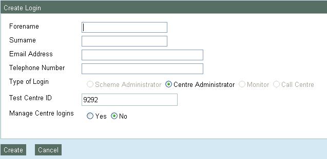5.5. 5.6. If an amendment has been made then click on Submit button for changes to be actioned and you will be returned to your list of Test Centre logins.