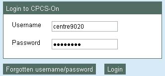 2. Step Two: Log-in 2.1. 2.2. Enter your Username and Password supplied on the email into the boxes.