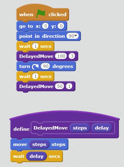 The ability to generalize how many steps to take and how long to wait might be helpful We call these "input parameters" Each time we want to use the