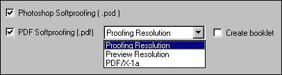 WHEN CAN YOU PRINT A SEPARATED PS PROOF? This option is only visible when you choose Autoproofing to: Folder in a queue where the Med-Res Composite Format is set to DCS.