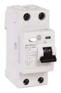 RCDs are used in series with miniature circuit breakers for additional circuit protection from not only overload and short circuit, but also ground fault.