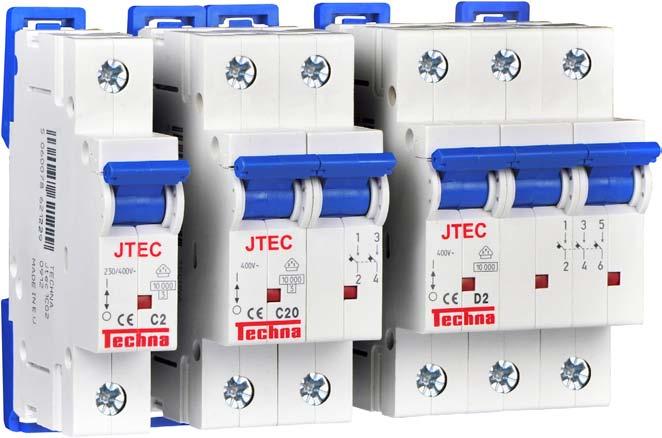 Jtec MCBs are available in a wide range of