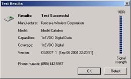 VZAccess Manager from Verizon Wireless Text messaging Test WWAN Device: Retrieve and display detailed information about your WWAN device (Wireless phone and cable or 1xEV-DO/1xRTT/CDMA PC Card) such