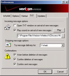 VZAccess Manager from Verizon Wireless Text messaging Resend: Resend the message to the original recipient. Delete: Delete messages from your inbox. Highlight the message, click Delete.