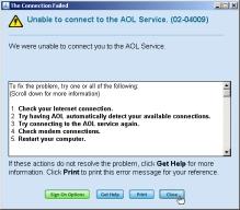 Venturi Compression Software Settings in other Applications 14. Even though AOL reports the location has been created, you must click on Sign On to AOL Now to save the changes.