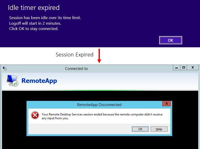 4.4 Session timeout By default, Remote Desktop Services allows you to disconnect from an active session without having to log off and end the session.