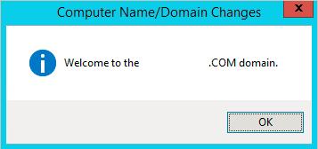 In the Computer Name tab, select Change. 11. Select Domain > enter the domain name > select OK. 12.